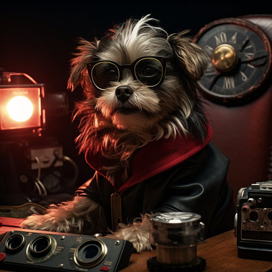 Feline Festivities Unleashed: Director's Holiday Canvas