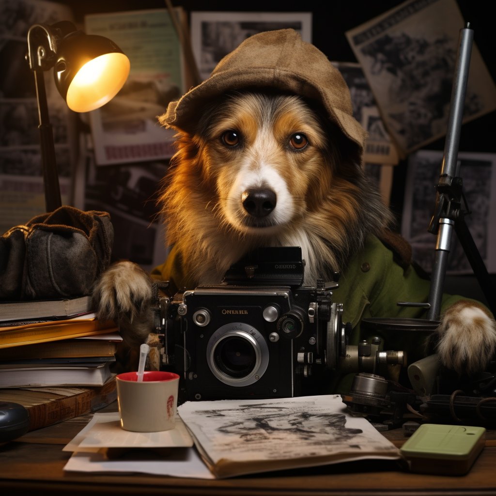 Canine Creativity Unleashed: Director's Vision Canvas