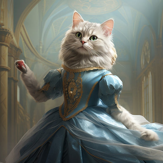 Royal Paws: Custom Pet Portrait Canvas Unveiling the Majesty of Man's Best Friend