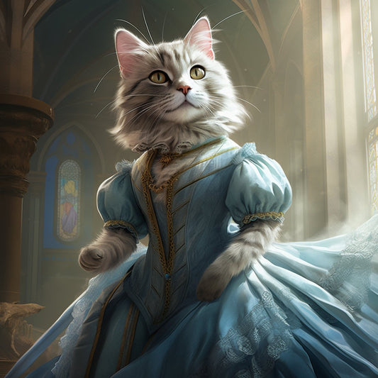 Regal Whiskers Wonderland: Personalized Pet Christmas Ornaments Fit for Royalty