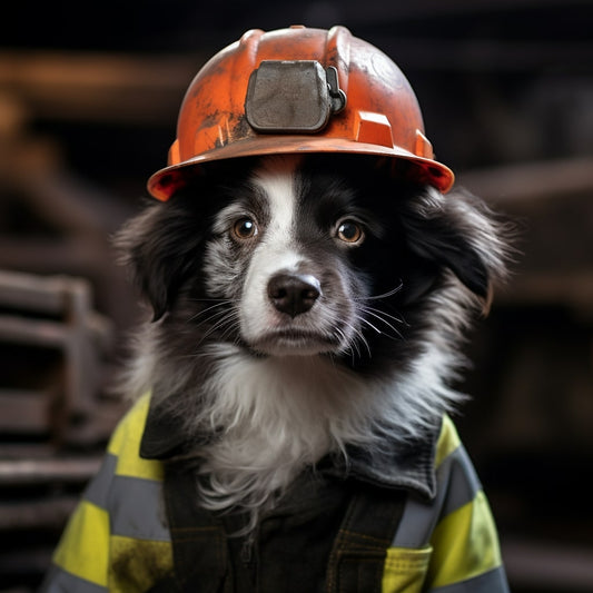 Customized Steel Paws: Personalized Dog Ornaments with Steelworker Flair