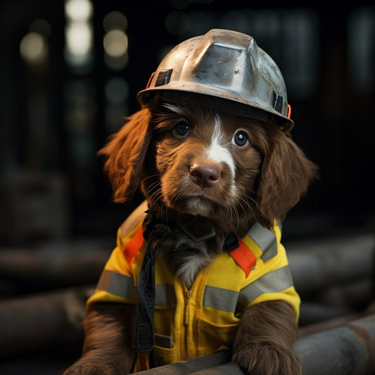 Steelworker's Christmas Elegance: Dog Photo Ornament
