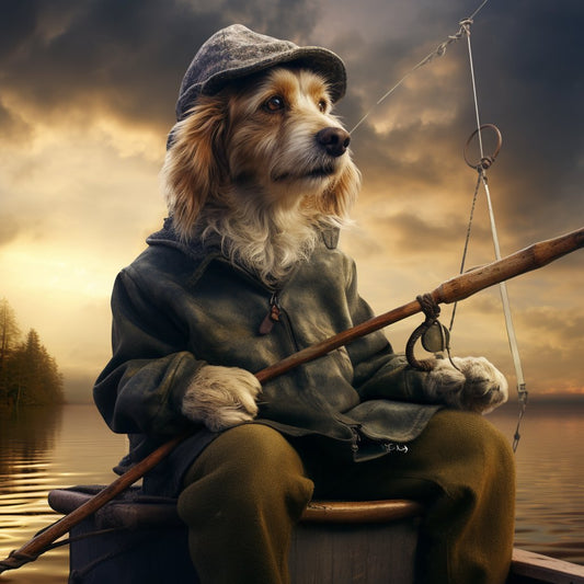 Culinary Companionship: Dog Kitchen Decor Portrait