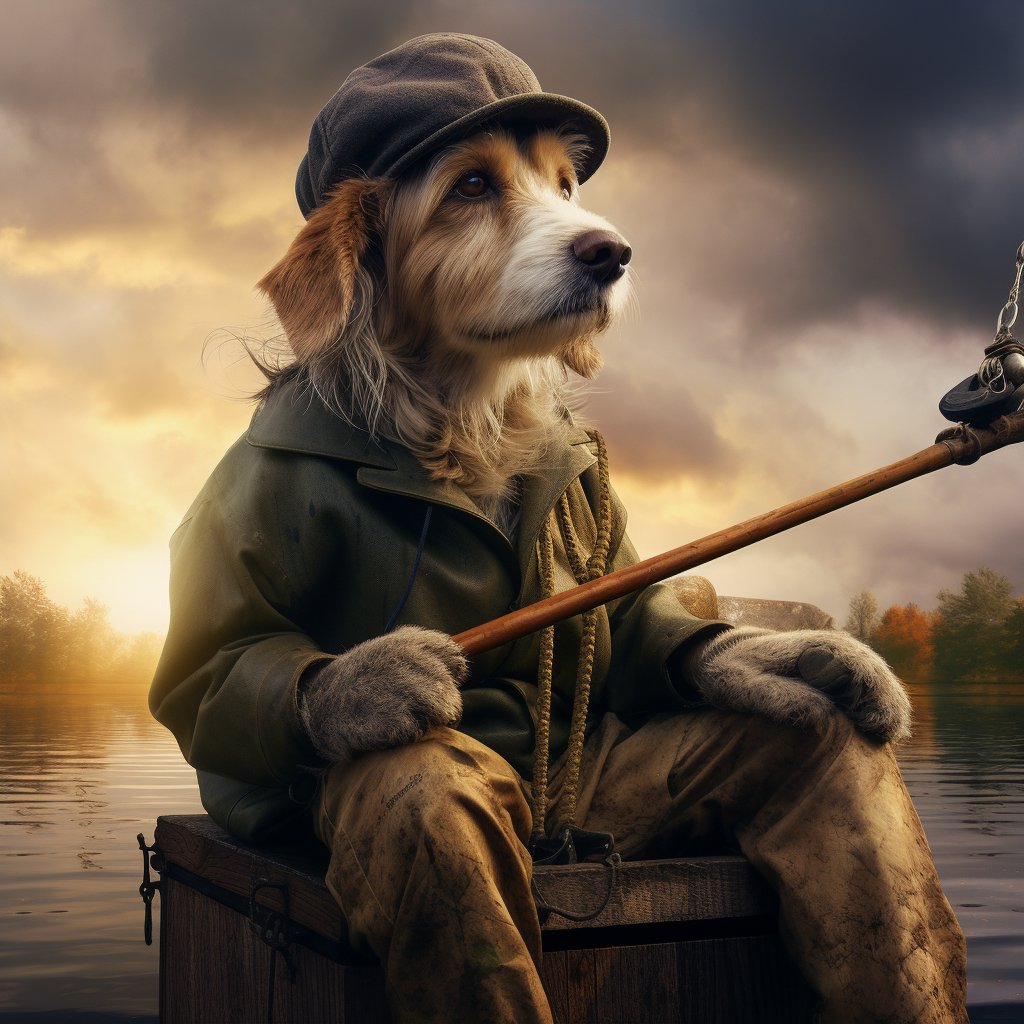 Serene Retreat: Dog Room Wall Decor Portrait