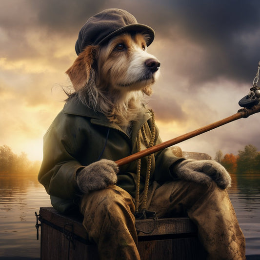 Serene Retreat: Dog Room Wall Decor Portrait