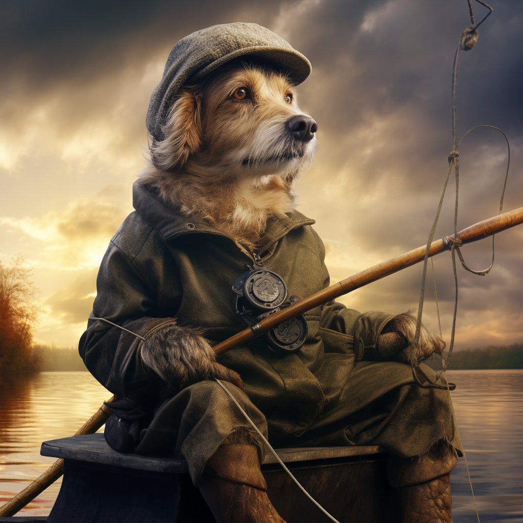 Whiskered Autumn Delight: Cat in Fall-inspired Canvas Portrait