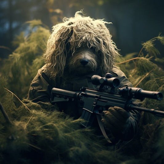 Pet's Battle Paw-tfolio: Personalized Military Ornament