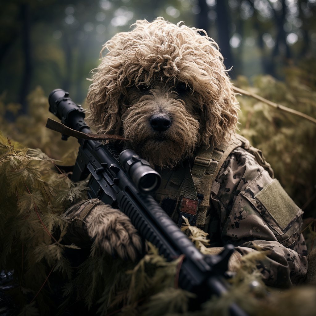 Fierce Paw-to-Paw Combat: Warzone Family Ornament