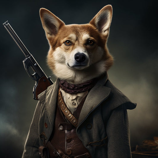 Cunning Kitty Sharpshooter: Custom Canvas Portrait