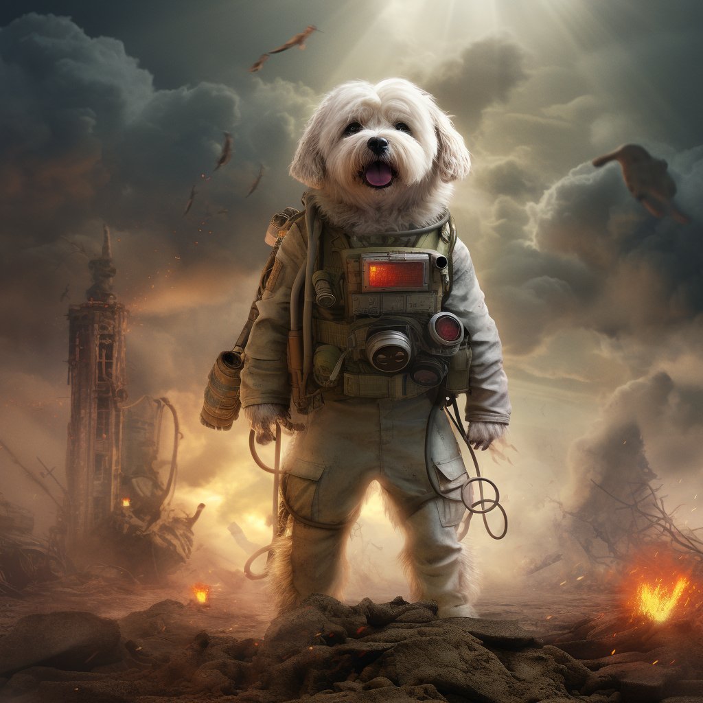 Dapper Canine Elegance: Tailored Big Dog Ornaments Delight