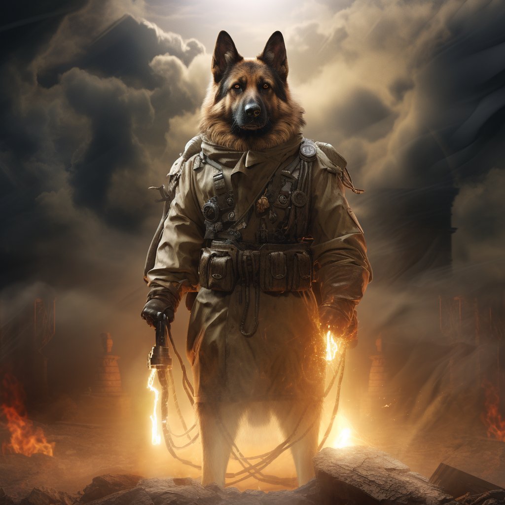 Cavachon Charm: Ghostbuster Dog Ornaments