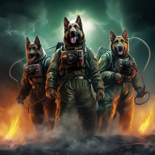 Paw-sessed Guardian: Dog Paw Decorations Unleashing Spectral Charm