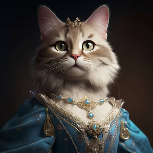 Regal Canine Elegance: Custom Pet Canvas, a Unique Gift for Him