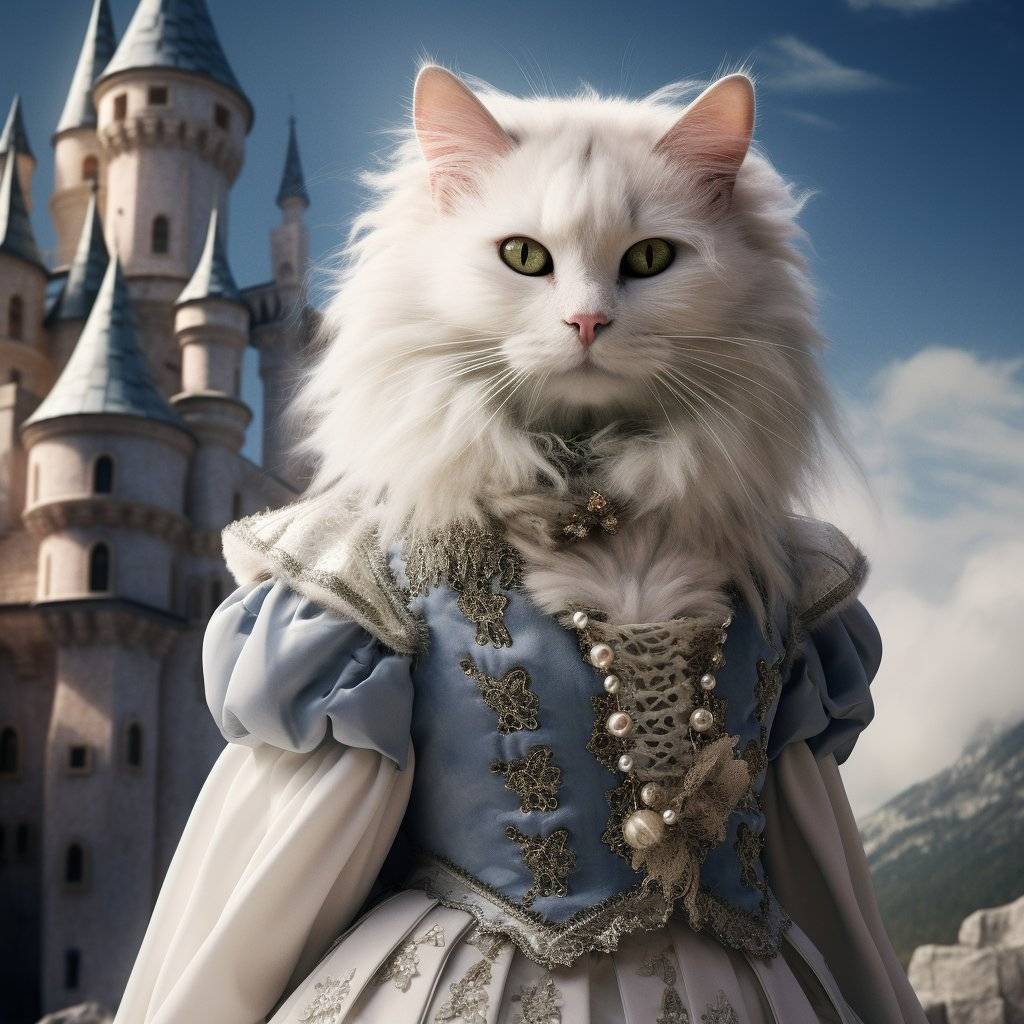 Timeless Elegance: Princess Pet Portraits for the 80th Birthday