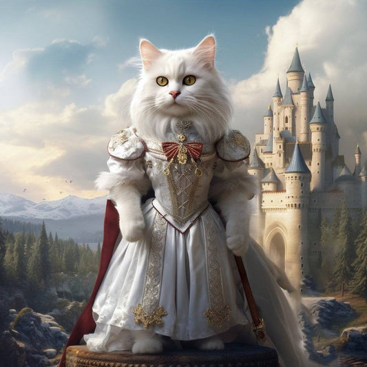 Whisked Away: Princess Pet Portraits as Unique 40th Birthday Gifts