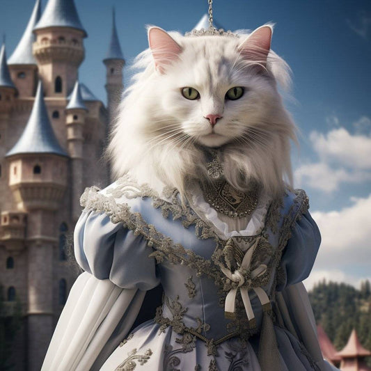 Regal Radiance: Custom Pet Canvas Fit for Your Sister-in-Law's Royalty