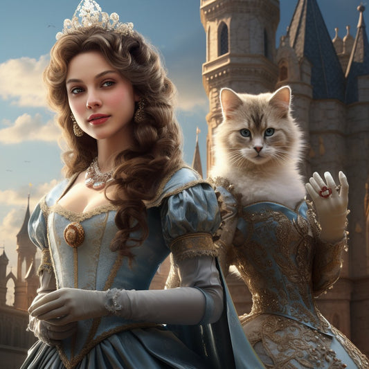 Whimsical Parenthood: Cinderella Pet Portraits for New Moms
