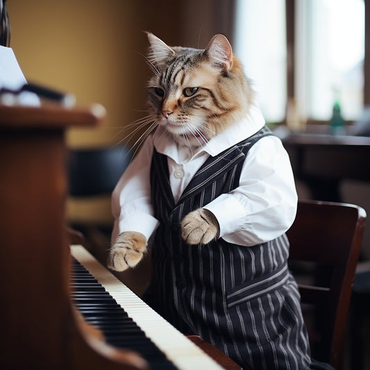 "Maestro Dad: Pianist Pet Portrait, the Perfect Gift for Everything