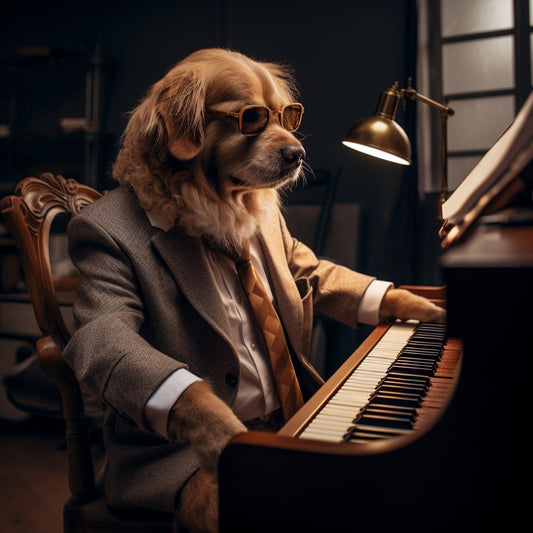 " Grand Melodies: Pianist Pet Portrait, Grandma's Best Gift