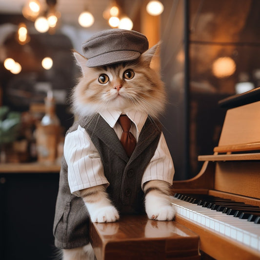 Harmonious Love: Pianist Pet Portraits for Mum's Birthday