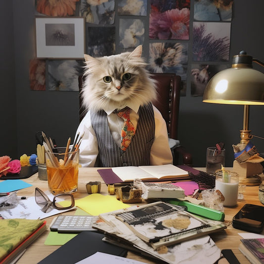 Express Elegance: Interior Designer Pet Portraits with Next Day Delivery