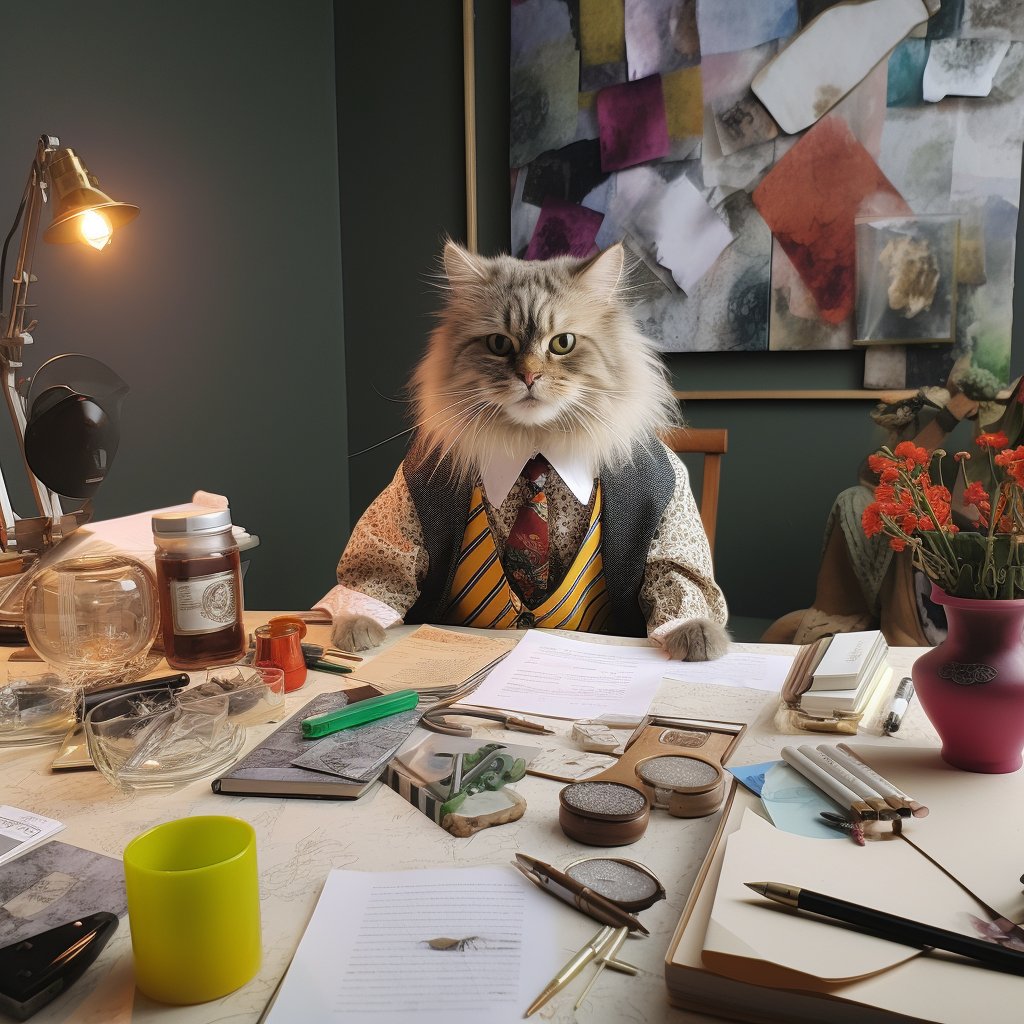 Adorable Elegance: Interior Designer Pet Portraits for Your Girlfriend