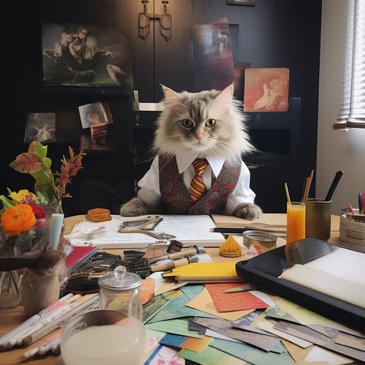 Studio Elegance: Interior Designer Pet Portraits - Exceptional Gifts for Husband