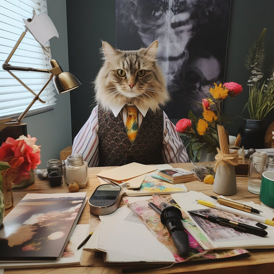 Grand Pet Elegance: Interior Designer Portraits - Perfect 80th Birthday Gifts for Her