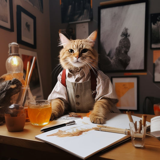 Paws and Portraits: Uniquely Crafted Pet Canvas for 30th Birthday