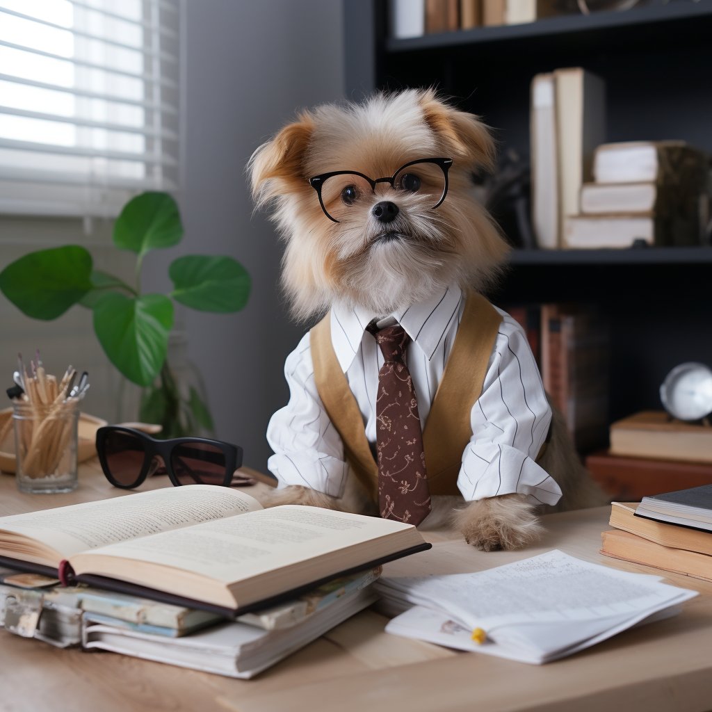 Married Bliss: Psychologist-Themed Pet Portraits for Her Birthday