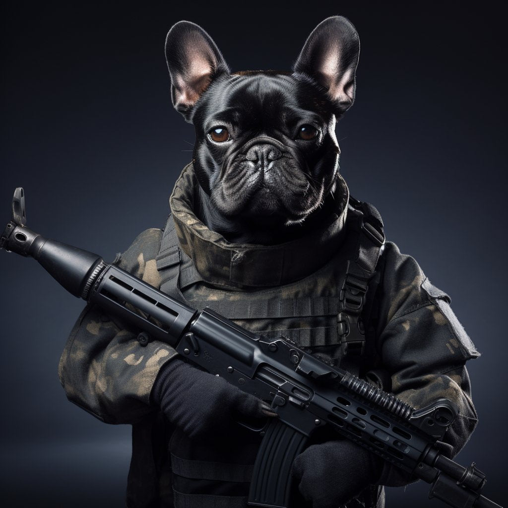 Custom Canine Heroes: Police-Themed Dog Paintings