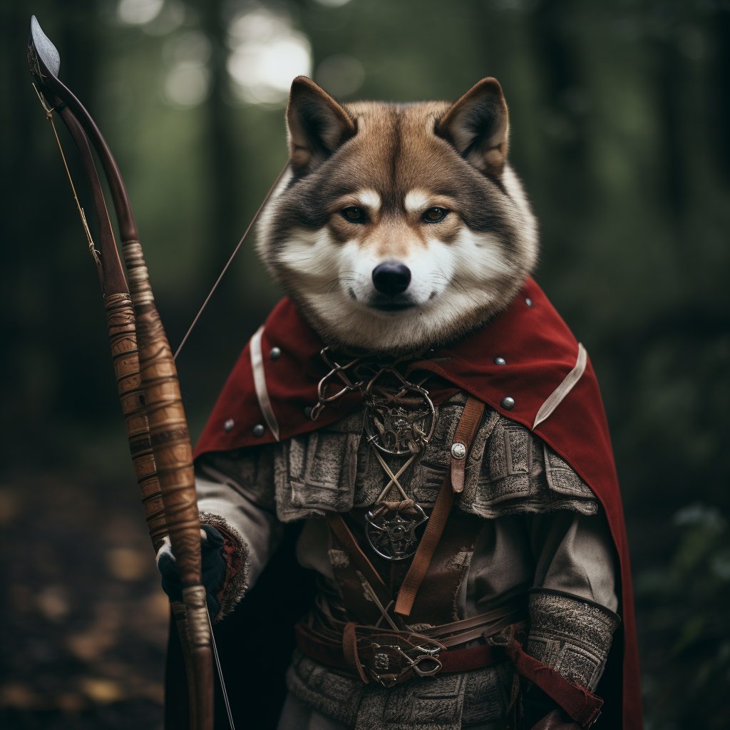 Legendary Guardian: Custom Dog Wall Art with Heroic Themes