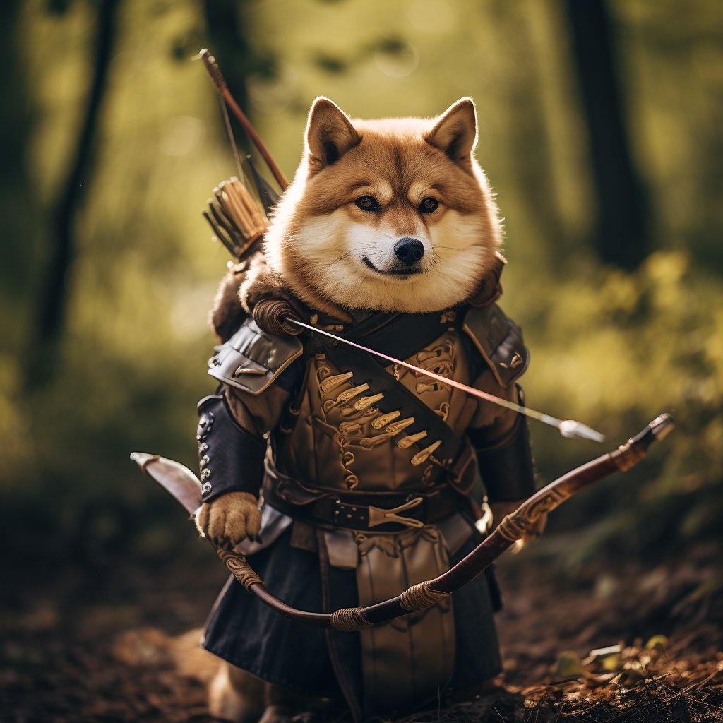 Guardian of Valor: Personal Dog Painting Reflecting Heroic Themes