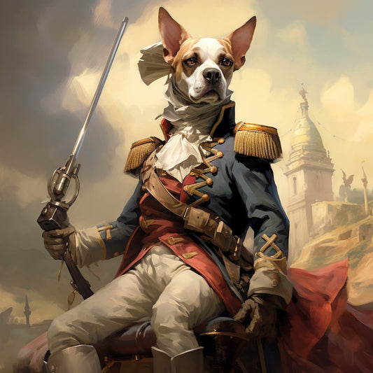 Fierce Bulldog: Modern Lancer Art for French Bulldog Enthusiasts