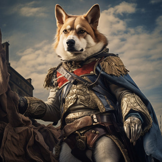 Courageous Companion: Puppy Prints Reflecting Brave Spirit