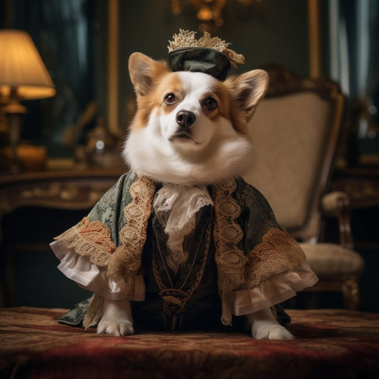 Noble Impression: Personalized Pet Art Print Reflecting Lordly Wisdom