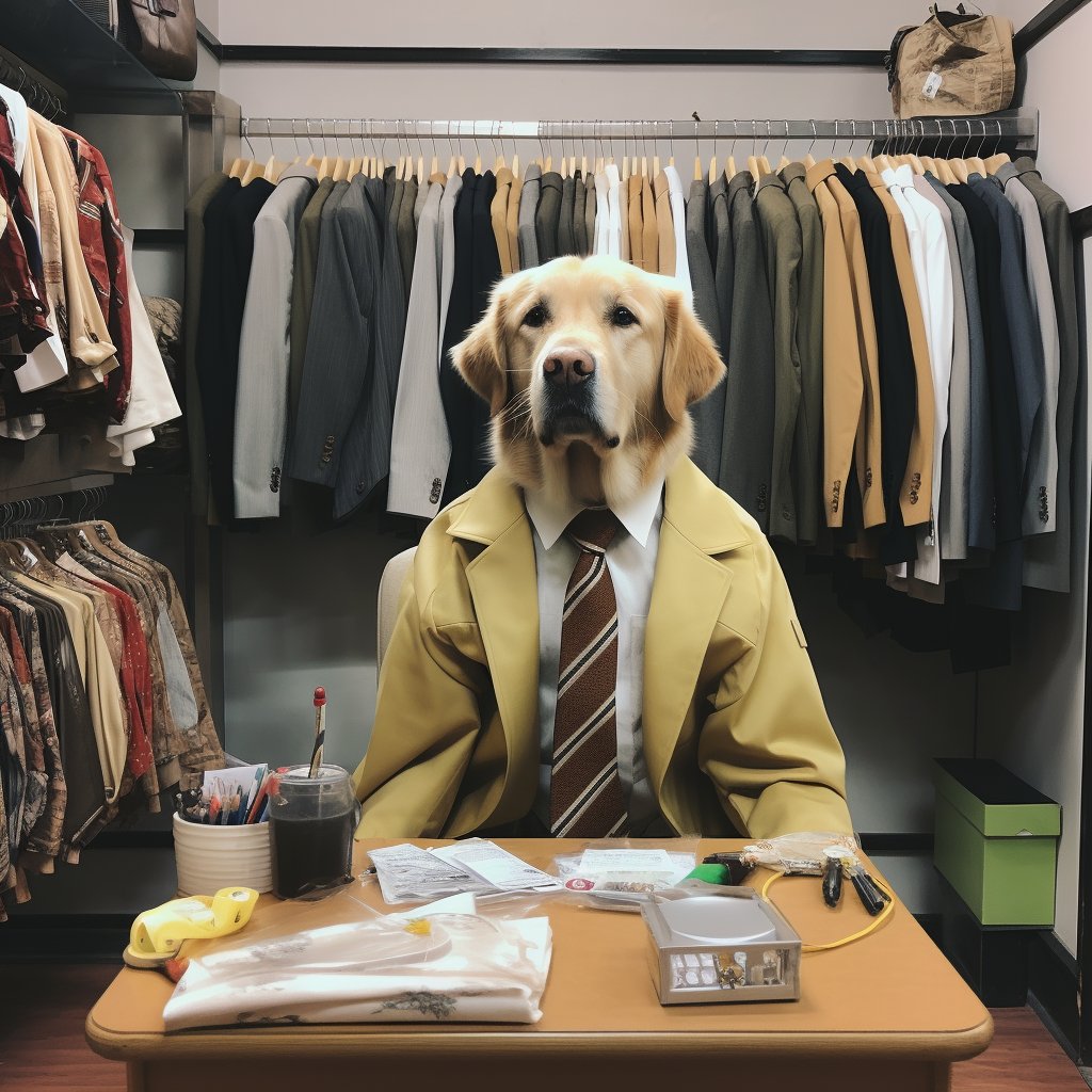 Dedicated Companion: Springer Spaniel Salesperson Portrait