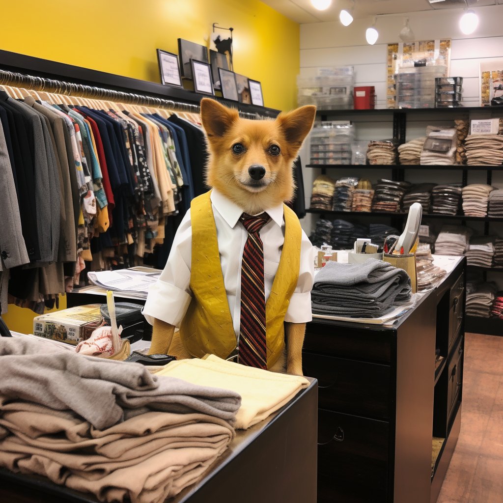 Professional Elegance: Boris O Klein Original Dog Prints for Salespersons