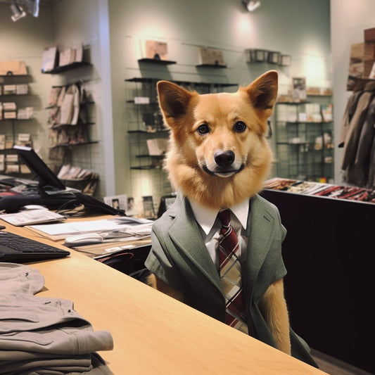 Family Legacy: Personalized Dog Print with Dedicated Salesperson