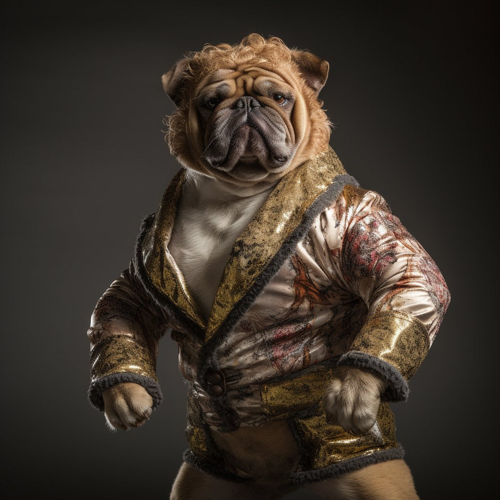 Dynamic Duo: Boxer Wall Art Celebrating Perseverance