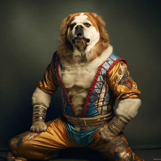 Heartfelt Connection: Canvas with Heart and Paw Prints