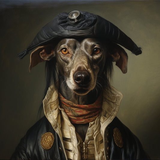 Dalmatian Paw Print Pirate: Custom Canvas Art