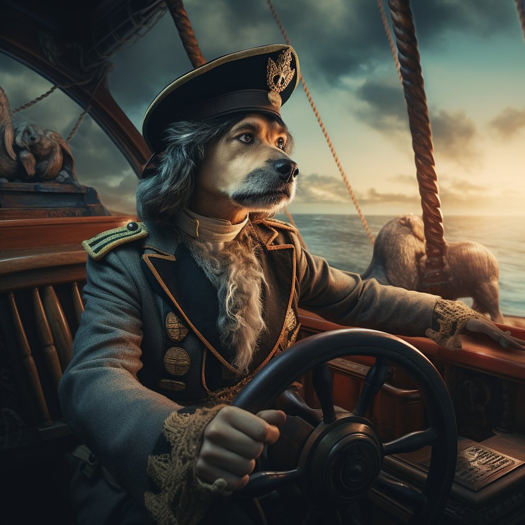 Fab Funky Frenchie Pirate: Custom Print